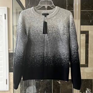 Banana Republic ombré gray/black sweater, size S, NWT.